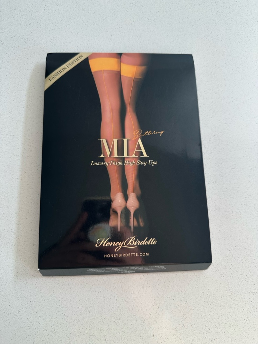 Honey Birdette Mia Buttercup Thigh High Stay-Ups - Yellow